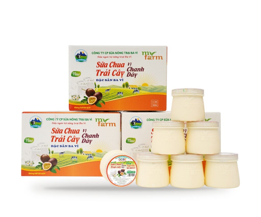 Sữa chua Trái Cây vị Chanh Dây MyFarm