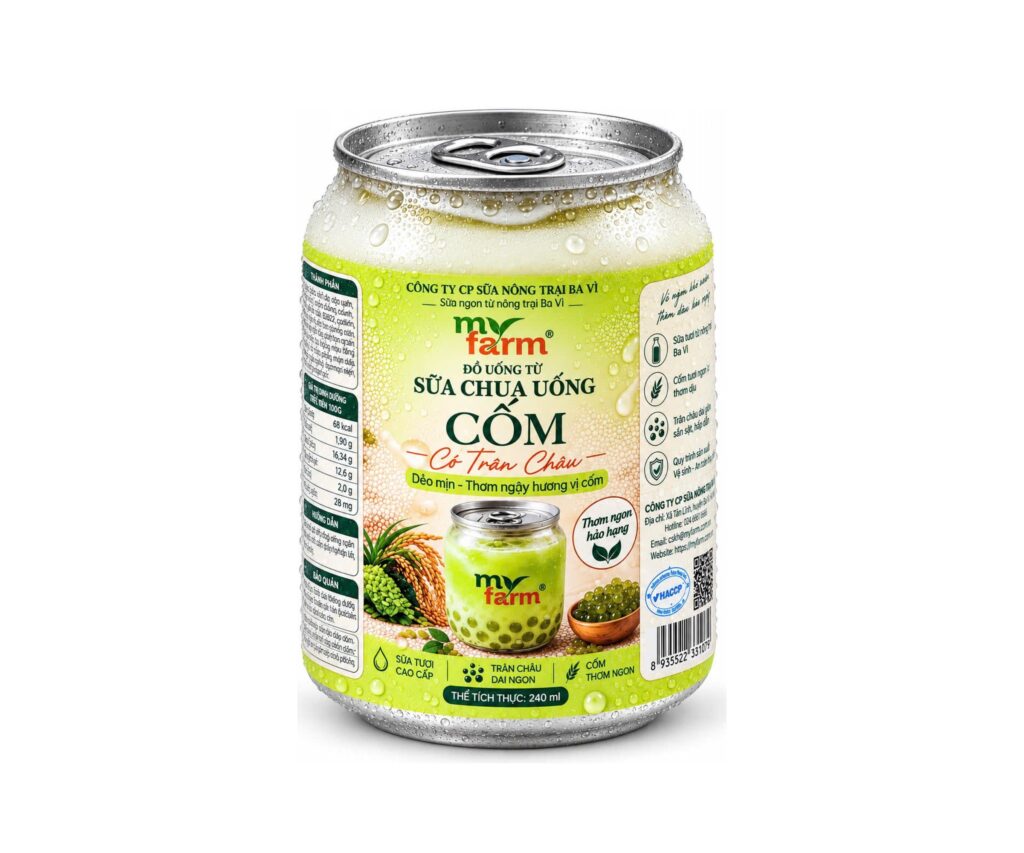 Sữa chua uống Cốm trân châu MyFarm